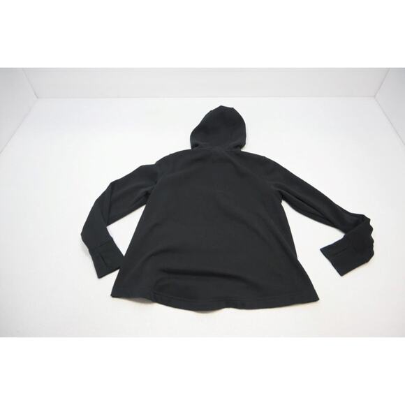 Athleta Fleece Hoodie Stretch Pullover Black Athletic Sweater Womens Small - Picture 8 of 9